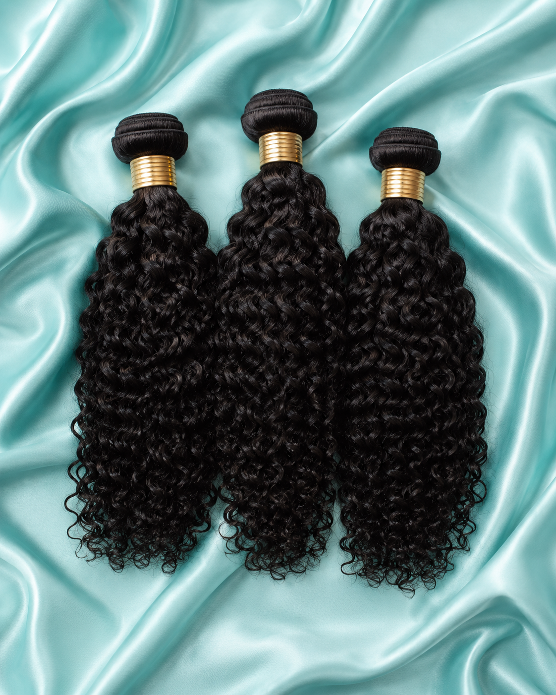 Curly: Black Brazilian Kinky Curly 3 Bundles