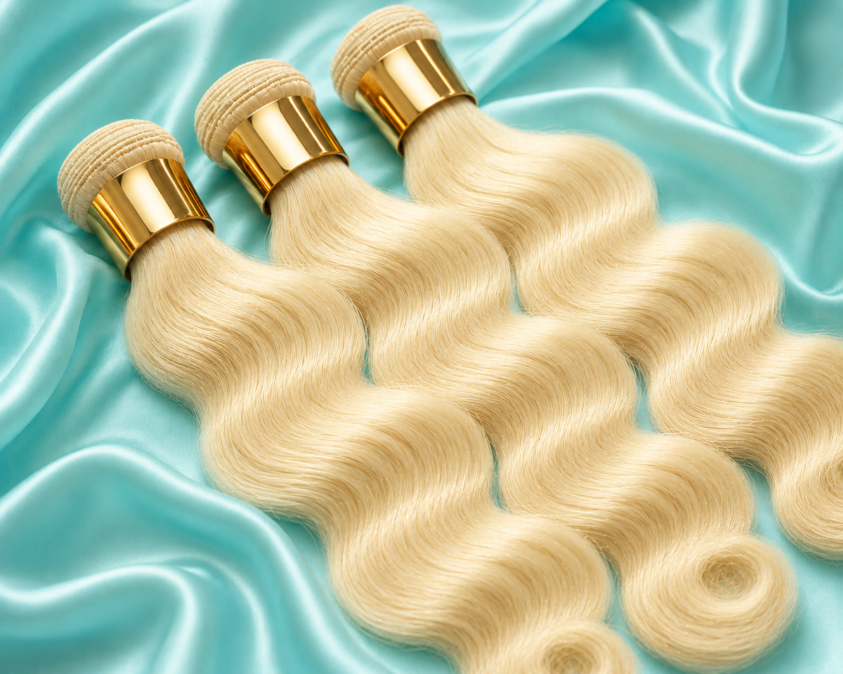 Wavy: Blonde Body Wave 3 Bundles Virgin Hair