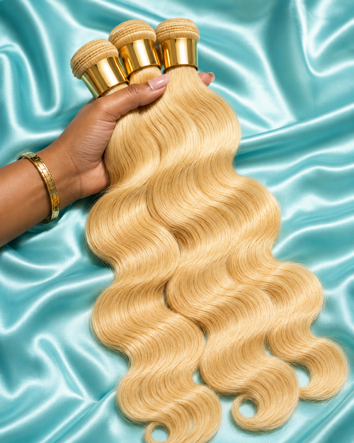 Wavy: Blonde Body Wave 3 Bundles Virgin Hair