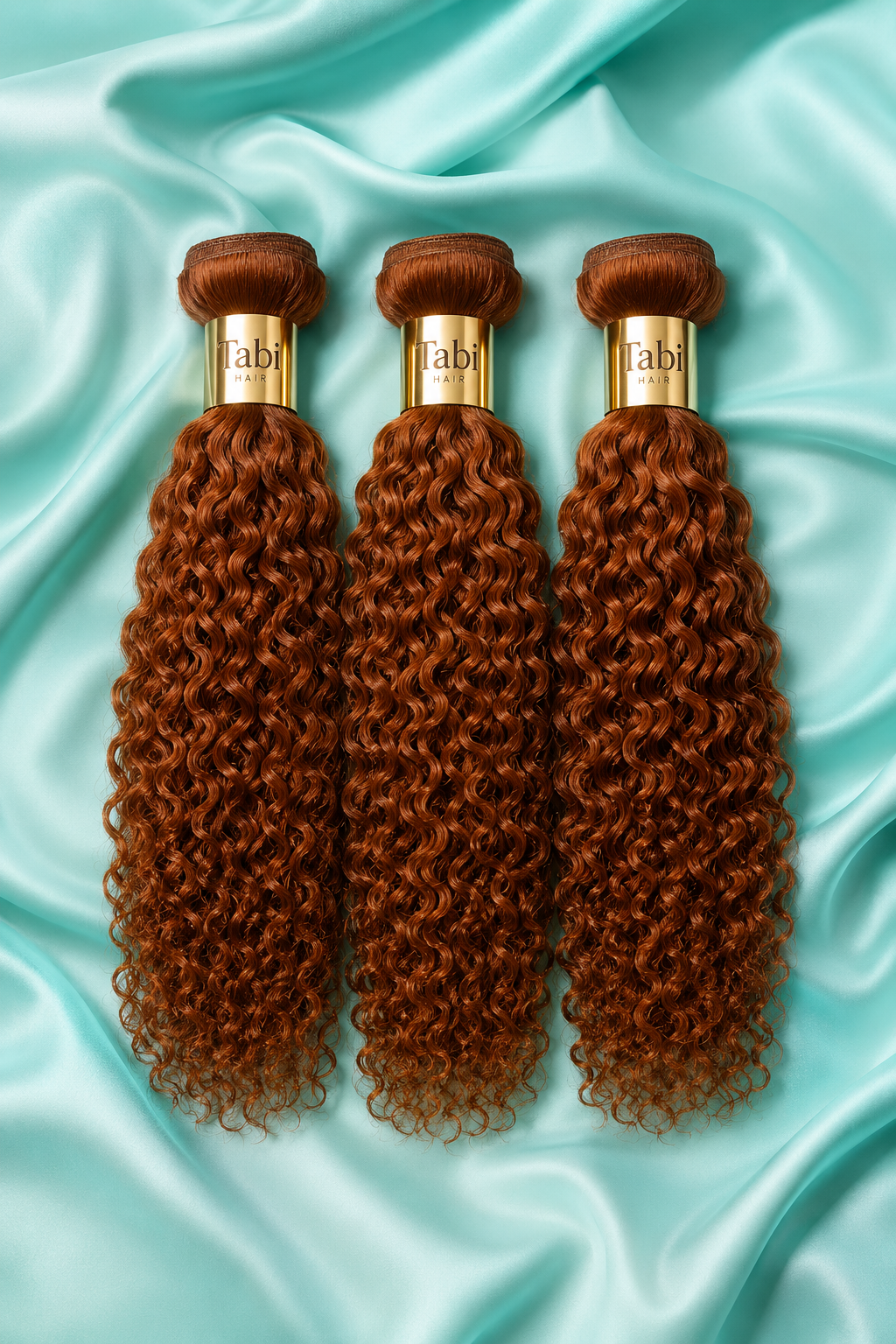 Curly: Reddish Brazilian Kinky Curly 3 Bundles