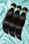 Straight: Black Indian Straight Virgin 3 Bundles
