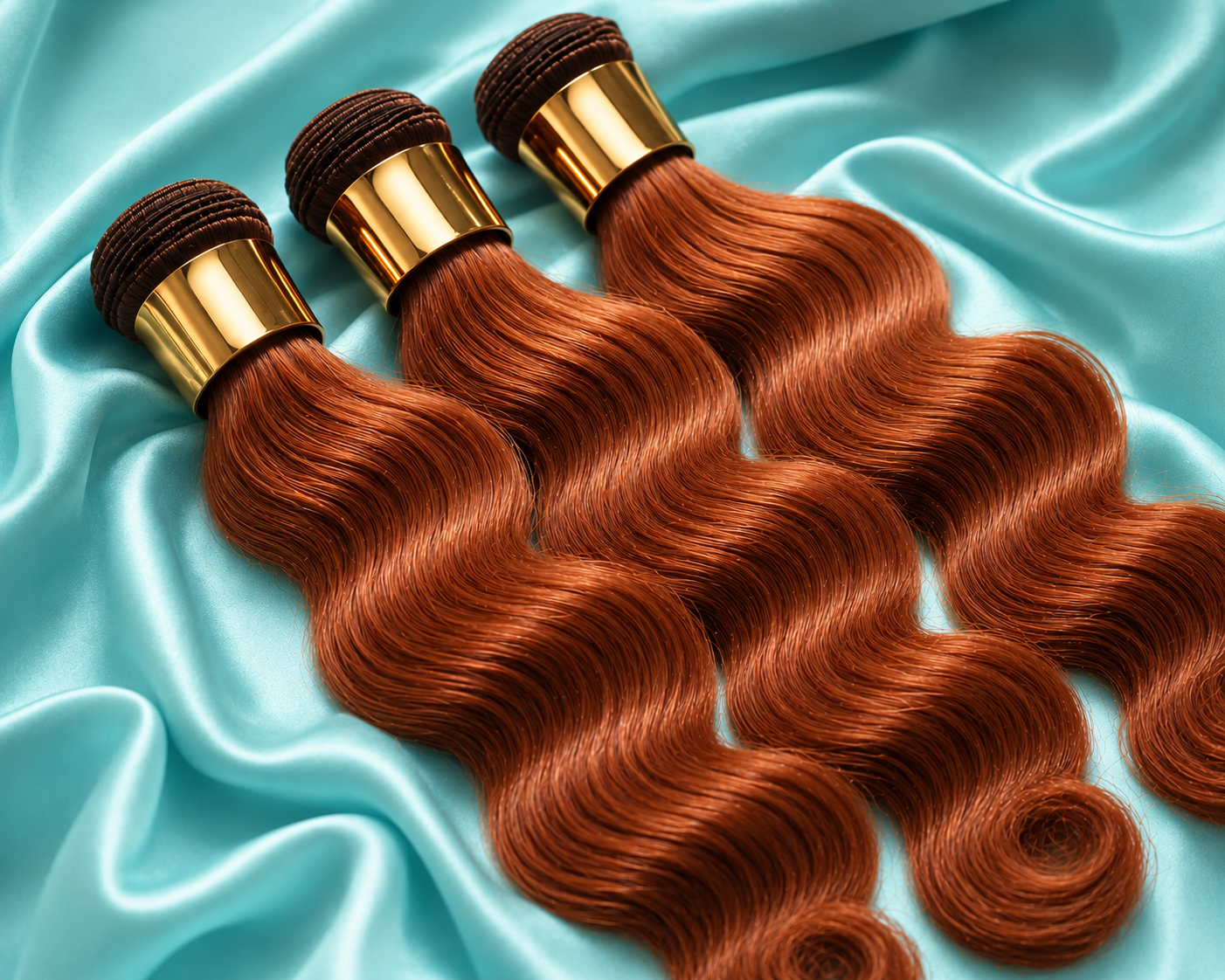 Wavy: Reddish Brown Highlights Body Wave 3 Bundles Virgin Hair